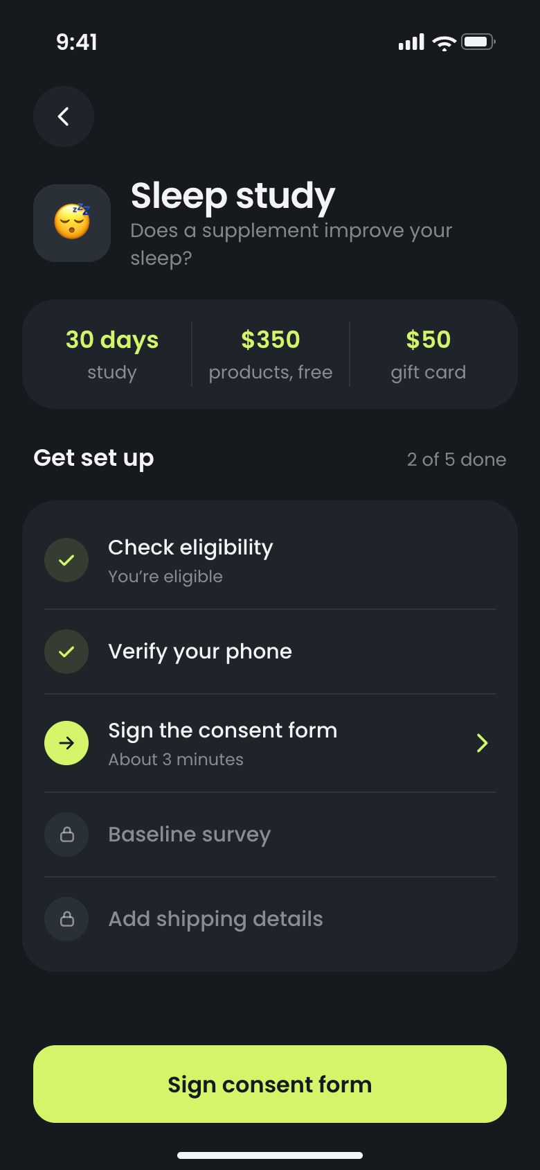 Sleep study set-up: rewards and the steps left before starting