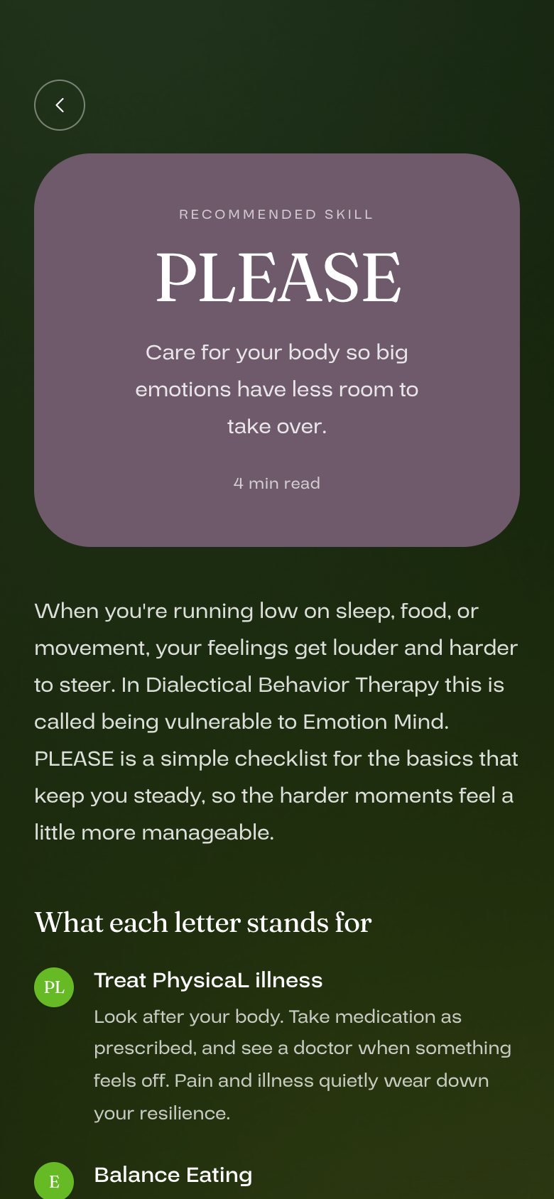 A coping skill article